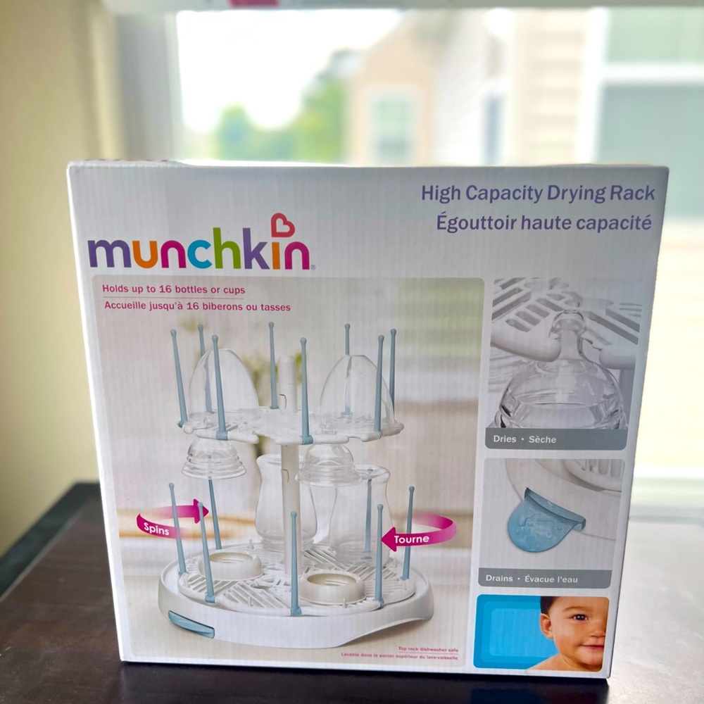 Brand new bottle drying rack.